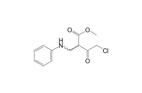 2-(anilinomethylene)-4-chloroacetoacetic acid, methyl ester