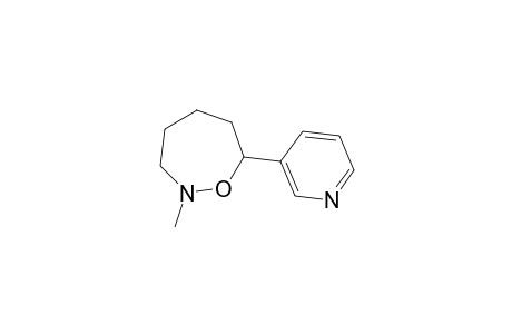 1,2-Oxazepine, hexahydro-2-methyl-7-(3-pyridyl)-