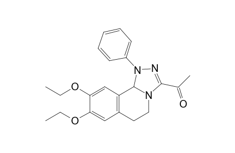 3-Acetyl-8,9-diethoxy-1,5,6,10b-tetrahydro-1-phenyl-(1,2,4)-triazolo[3,4-a]isoquinoline