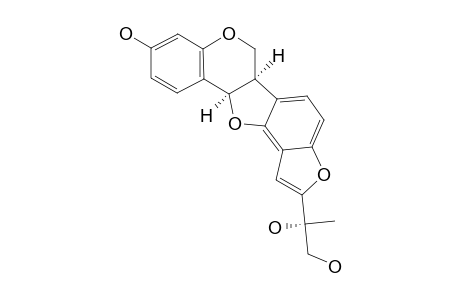 CROTAFURAN-E;5'-(1-METHYL-1,2-DIHYDROXYETHYL)-FURO-[2',3':9,10]-PTEROCARPAN-3-OL