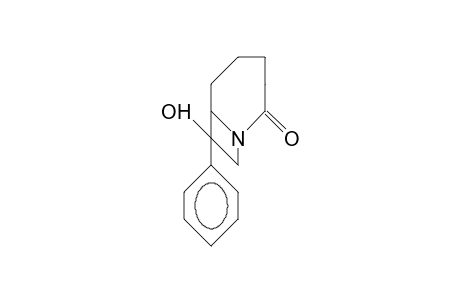 cis-8-Hydroxy-8-phenyl-1-aza-bicyclo(5.2.0)nonan-2-one