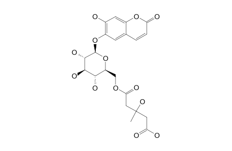 ESCULETIN;6-O-BETA-D-[6'-O-(3-HYDROXY-3-METHYLGLUTARYL)]-GLUCOPYRANOSIDE