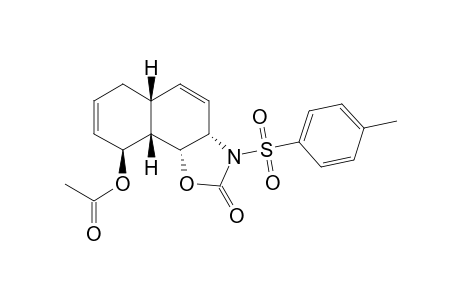 9-Acetoxy-2-oxo-3-tosyl-2,3,3a,5a,6,9,9a,9boctahydronaphtho[2,1-d]oxazol