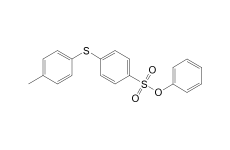 Benzenesulfonic acid, 4-[(4-methylphenyl)thio]-, phenyl ester