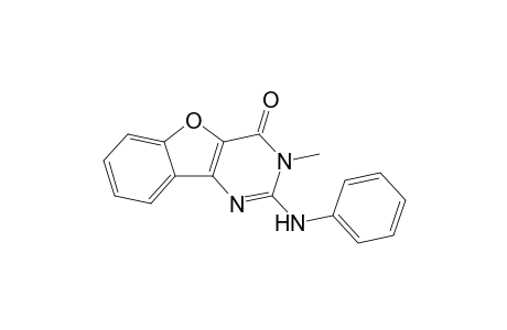 2-[Phenylamino]-3-methylbenzofuro[3,2-d]pyrimidin-4(3H)-one