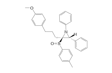(2R*,3R*,R*s)-2-[3-(4-Methoxyphenyl)propyl]-2-(p-tolylsulfinyl)-1,3-diphenylaziridine
