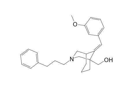 (E)-{9-(3-Methoxybenzylidene)-3-(3-phenyl-propyl)-3-azabicyclo[3.3.1]nonan-1-yl}methanol