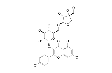 KAEMPFEROL-3-O-BETA-D-APIOFURANOSYL-(1->6)-BETA-D-GLUCOPYRANOSIDE