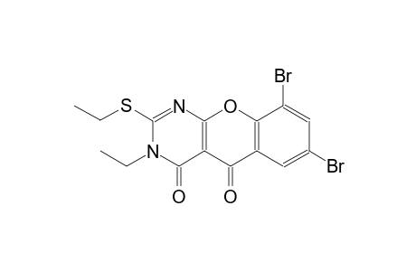 7,9-dibromo-3-ethyl-2-(ethylsulfanyl)-4H-chromeno[2,3-d]pyrimidine-4,5(3H)-dione