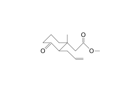 trans-2-Allyl-3-methoxycarbonylmethyl-3-methyl-cyclohexanone