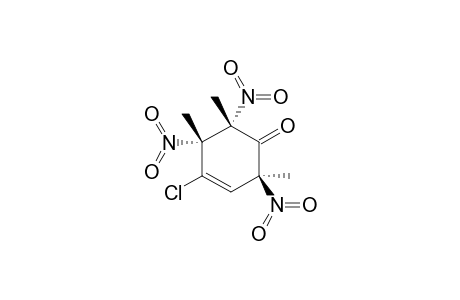 4-CHLORO-2,5,6-TRIMETHYL-R-2,T-5,T-6-TRINITROCYCLOHEX-3-ENONE