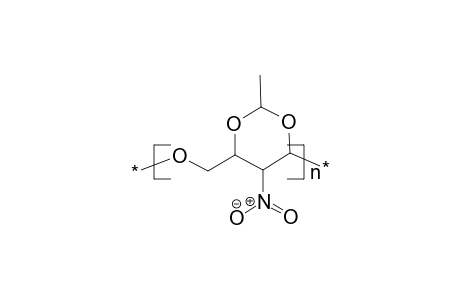 Poly(oxymethylene-5-nitro-1,3-dioxa-2-methylcyclohexylene)