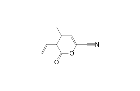 2H-Pyran-6-carbonitrile, 3-ethenyl-3,4-dihydro-4-methyl-2-oxo-