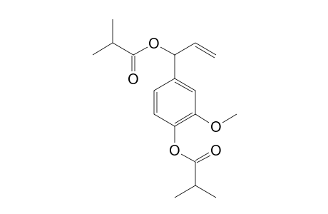 Propanoic acid, 2-methyl-, 1-[3-methoxy-4-(2-methyl-1-oxopropoxy)phenyl]-2-propenyl ester