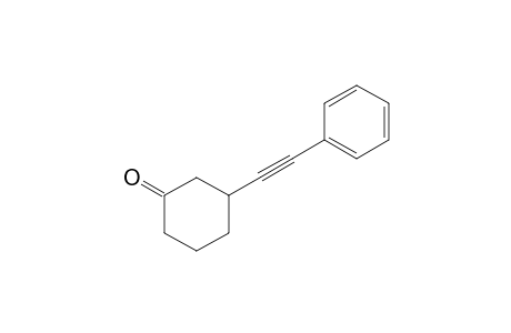 3-(2-Phenylethynyl)cyclohexanone