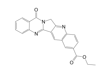Ethyl 11-oxo-11,13-dihydroquinolino[2',3':3,4]pyrrolo[2,1-b]quinazoline-3-carboxylate (3-ethoxycarbonylluotonin A)