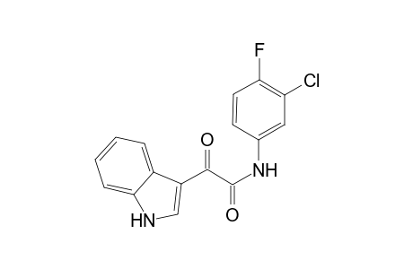 1H-Indole-3-acetamide, N-(3-chloro-4-fluorophenyl)-.alpha.-oxo-