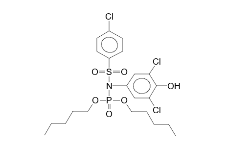 DIPENTYL-N-(4-HYDROXY-3,5-DICHLOROPHENYL)-N-(4-CHLOROPHENYLSULPHONYL)AMIDOPHOSPHATE