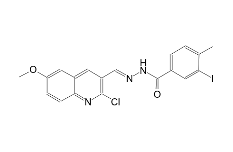 N'-[(E)-(2-chloro-6-methoxy-3-quinolinyl)methylidene]-3-iodo-4-methylbenzohydrazide