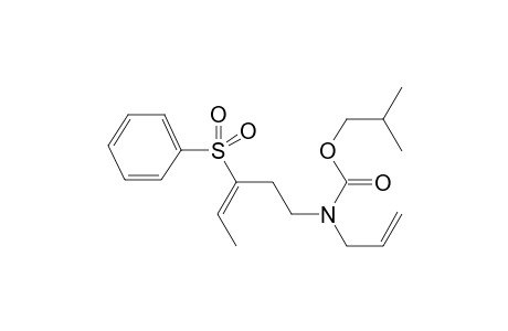 (E)-Iso-butyl allyl(3-(phenylsulfonyl)pent-3-en-1-yl)carbamate