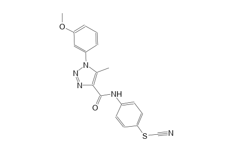 thiocyanic acid, 4-[[[1-(3-methoxyphenyl)-5-methyl-1H-1,2,3-triazol-4-yl]carbonyl]amino]phenyl ester