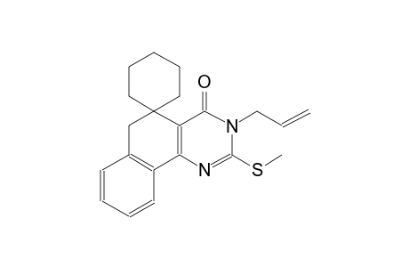 3-allyl-2-(methylthio)-3H-spiro[benzo[h]quinazoline-5,1'-cyclohexan]-4(6H)-one