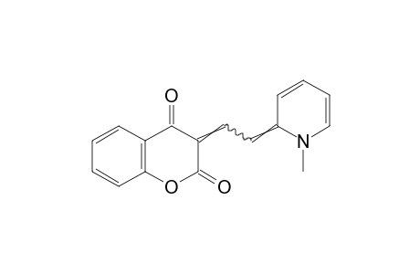 3-[2-(1-methyl-2(1H)-pyridylidene)ethylidene]-2,4-chromandione