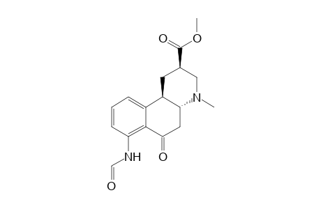 Methyl 7-(formamido)-4-methyl-6-oxo-1,2,3,4,4a,5,6,10b-octahydrobenz[f]quinoline-2-carboxylate