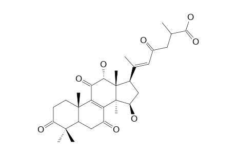 ELFVINGIC-ACID-A;12-ALPHA,15-BETA-DIHYDROXY-3,7,11,23-TETRAOXOLANOSTA-8,(20Z)(22)-DIEN-OIC-ACID