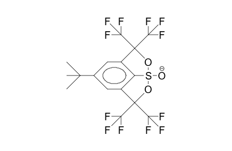 4-tert-Butyl-1-hydroxy-2,2,6,6-tetrakis(trifluoromethyl)-8-/.lambda.-4/-(1,2)oxathiolo(4,3,2-hi)(2,1)benzoxathiol anion