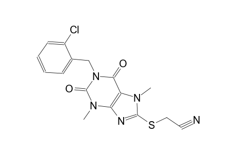 {[1-(2-chlorobenzyl)-3,7-dimethyl-2,6-dioxo-2,3,6,7-tetrahydro-1H-purin-8-yl]sulfanyl}acetonitrile