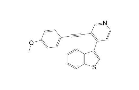 4-(Benzo[b]thien-3-yl)-3-((4-methoxyphenyl)ethynyl)pyridine