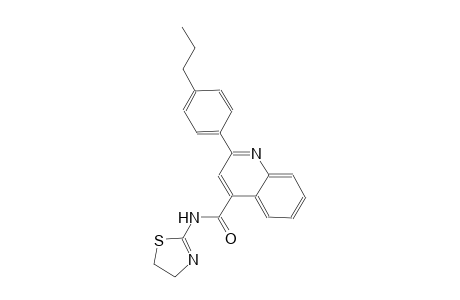 N-(4,5-dihydro-1,3-thiazol-2-yl)-2-(4-propylphenyl)-4-quinolinecarboxamide