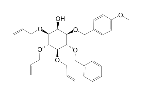 (+)-3,4,5-Tri-O-allyl-6-O-benzyl-1-O-(p-methoxybenzyl)-myo-insitol