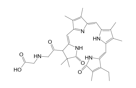 Glycine, N-[(17-ethyl-1,2,3,19,23,24-hexahydro-2,2,7,8,12,13,18-heptamethyl-1, 19-dioxo-21H-bilin-3-yl)acetyl]-, (.+-.)-