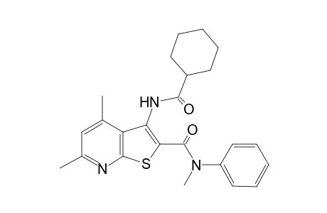 3-C-cyclohexane-2-N,4,6-trimethyl-2-N-phenylthieno[2,3-b]pyridine-2,3-diamido