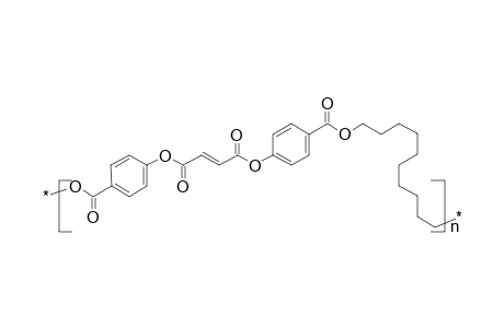 Poly(oxybenzoyloxyfumaroyloxybenzoyloxydecamethylene)