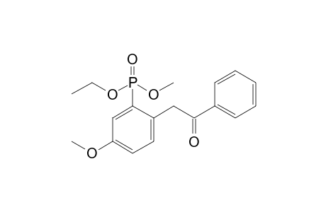 Ethyl Methyl[5-methoxy-2-(2-oxo-2-phenylethyl)phenyl]phosphonate