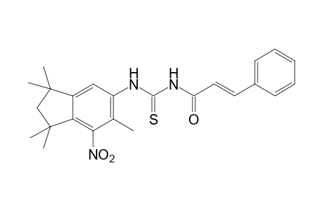 1-trans-cinnamoyl-3-(7-nitro-1,1,3,3,6-pentamethyl-5-indanyl)-2-thiourea