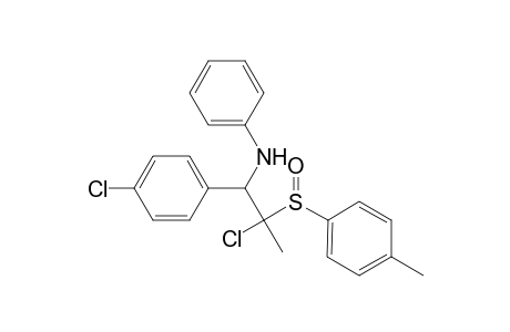 2-Chloro-1-(phenylamino)-1-(p-chlorophenyl)-2-(p-tolylsulfoxo)-propane
