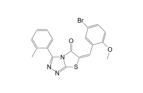 (6E)-6-(5-bromo-2-methoxybenzylidene)-3-(2-methylphenyl)[1,3]thiazolo[2,3-c][1,2,4]triazol-5(6H)-one