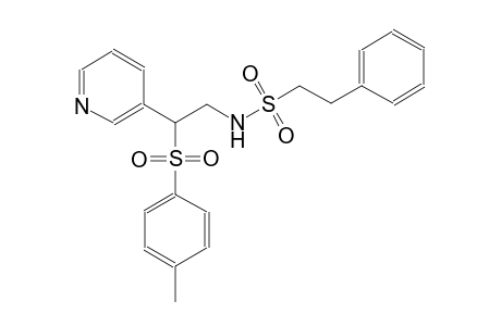 benzeneethanesulfonamide, N-[2-[(4-methylphenyl)sulfonyl]-2-(3-pyridinyl)ethyl]-