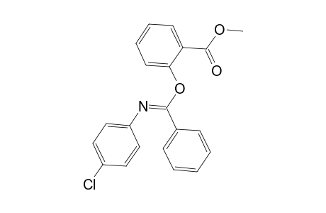 Methyl 2-([(E)-[(4-chlorophenyl)imino](phenyl)methyl]oxy)benzoate