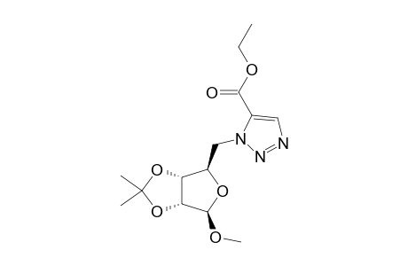 METHYL-5-DEOXY-5-C-(5-ETHOXYCARBONYL-1,2,3-TRIAZOL-1-YL)-2,3-O-ISOPROPYLIDENE-BETA-D-RIBOFUTANOSIDE
