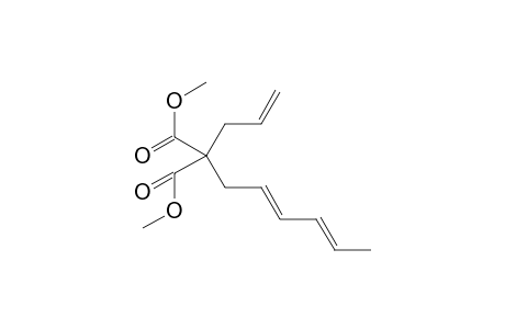 Dimethyl 2-allyl-2-((2E,4E)-hexa-2,4-dien-1-yl)malonate