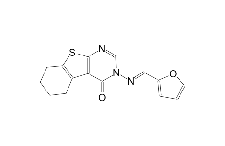 benzo[4,5]thieno[2,3-d]pyrimidin-4(3H)-one, 3-[[(E)-2-furanylmethylidene]amino]-5,6,7,8-tetrahydro-