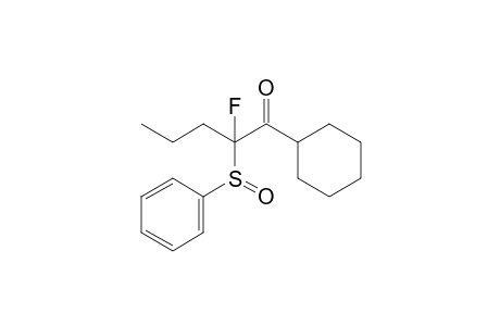 1-Cyclohexyl-2-fluoro-2-(phenylsulfinyl)-1-pentanone