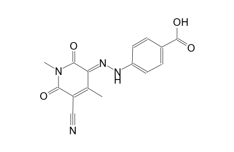 4-[(2E)-2-(5-cyano-1,4-dimethyl-2,6-dioxo-1,6-dihydro-3(2H)-pyridinylidene)hydrazino]benzoic acid