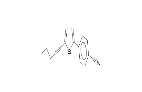 2-(2-pentynyl)-5-(4-cyanophenyl)thiophene