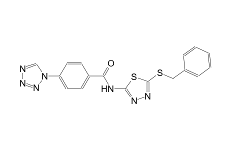 benzamide, N-[5-[(phenylmethyl)thio]-1,3,4-thiadiazol-2-yl]-4-(1H-tetrazol-1-yl)-